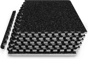 ProsourceFit Rubber Top Exercise Puzzle Mat