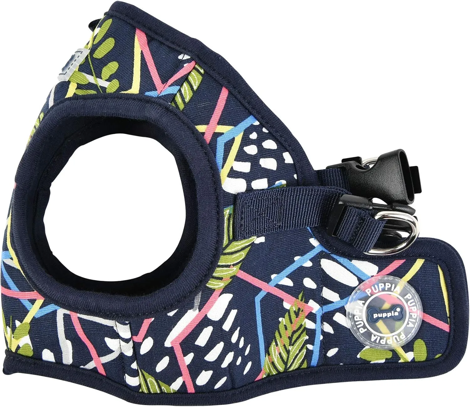 Puppia Botanical Harness B - Navy - M