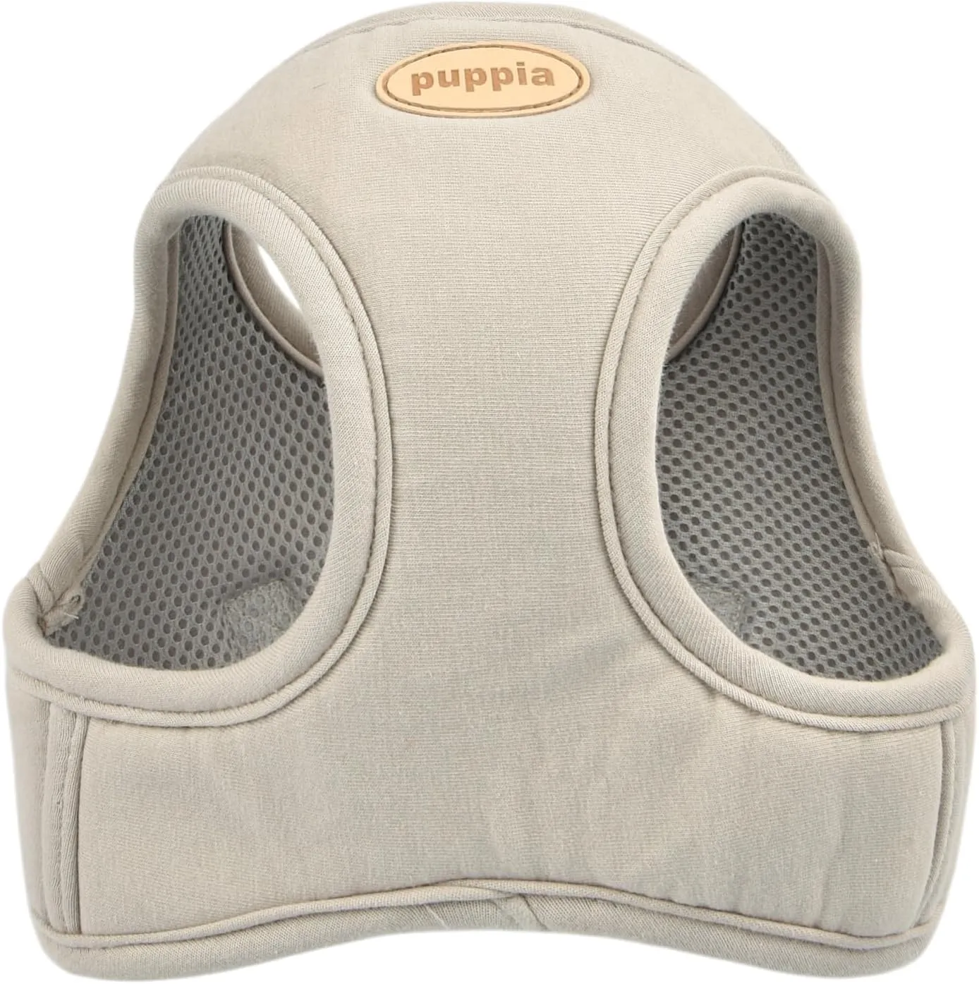 Puppia Eco Dog Vest Harness Eco-Friendly No Pull Comfort Harness for Small and Medium Dogs, Beige, Large