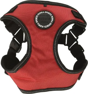 Puppia PLRA-HC9323-RD-L Red Trek Harness C Pet-Vest-Harnesses, LARGE