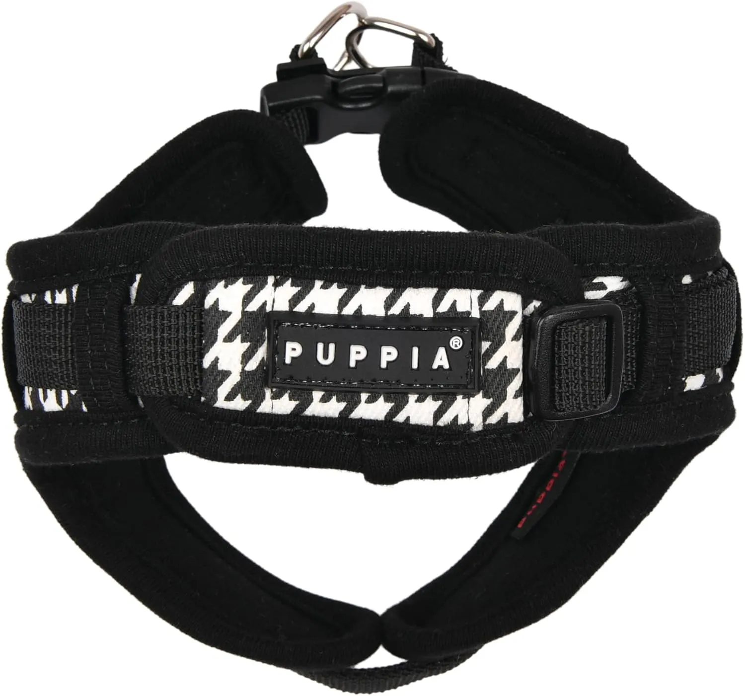 Puppia Spring and Summer Fashion X Type Dog Harness, Black_Egon, Medium