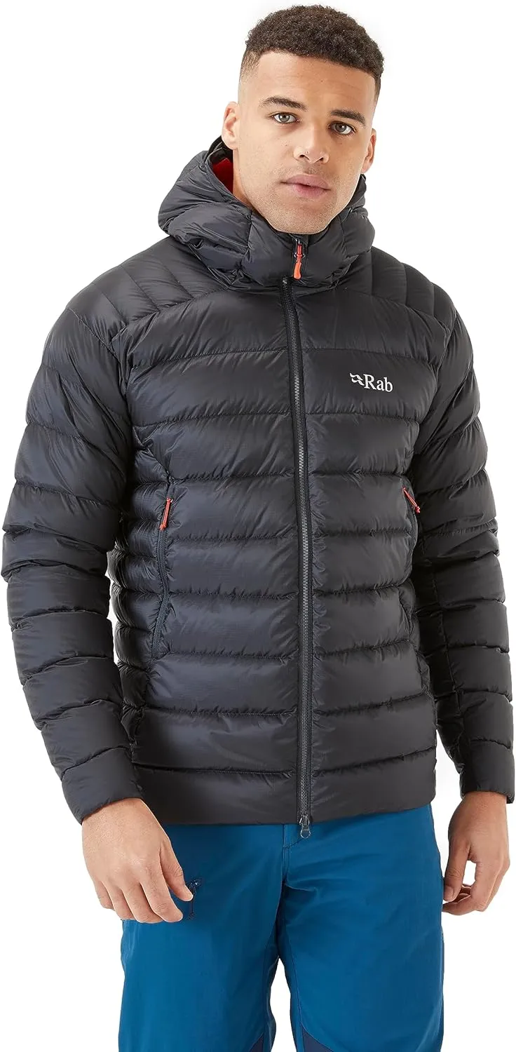 Rab Men's Electron Pro 800-Fill Down Hooded Jacket for Climbing and Mountaineering