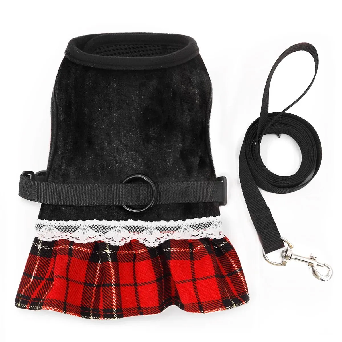 Rabbit Dress Harness and Leash Set - Adjustable, Soft, No-Choke Design for Small Pets