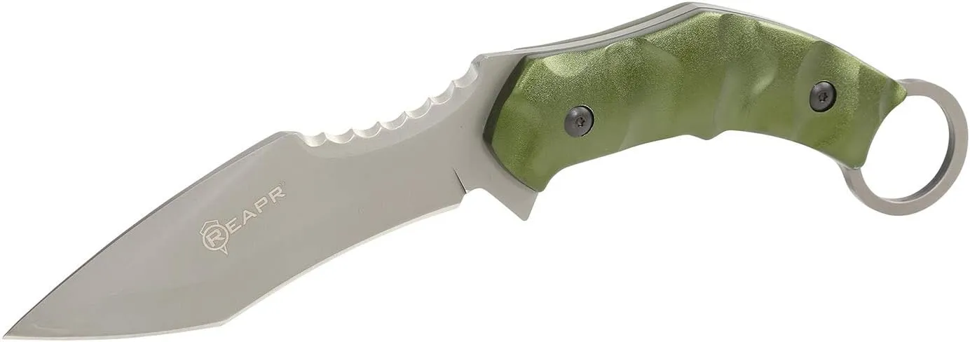 REAPR 11010 SLAMR 4.75" Fixed Blade Knife, Karambit Knife, Camping Knife Survival, Karambit Knife with Sheath, Camping Knife, Karambit Bottle Opener