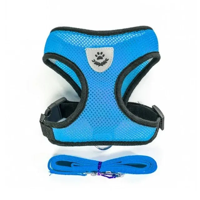Reflective Adjustable Pet Harness for Small Dogs and Cats - Comfortable & Safe Design