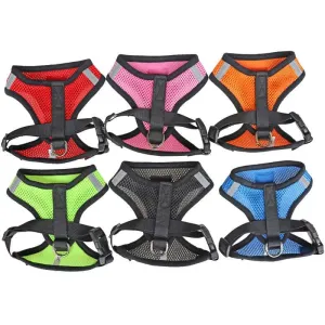 Reflective Adjustable Pet Harness for Small Dogs and Cats - Comfortable & Safe Design