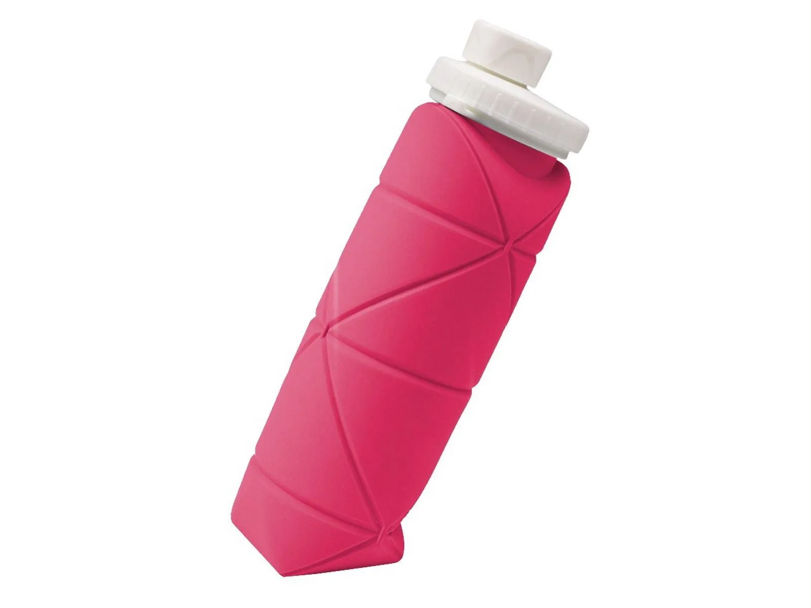 Reusable 600ml Pink Silicone Free shipping Bottle Robust security Water Bottle Collapsible Leakproof Water