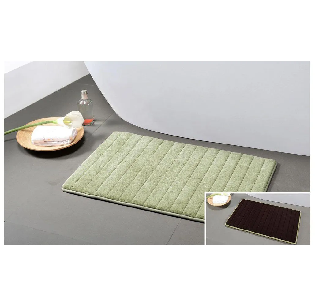 Reversible Two-Color Memory Foam Bath Mat