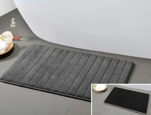 Reversible Two-Color Memory Foam Bath Mat