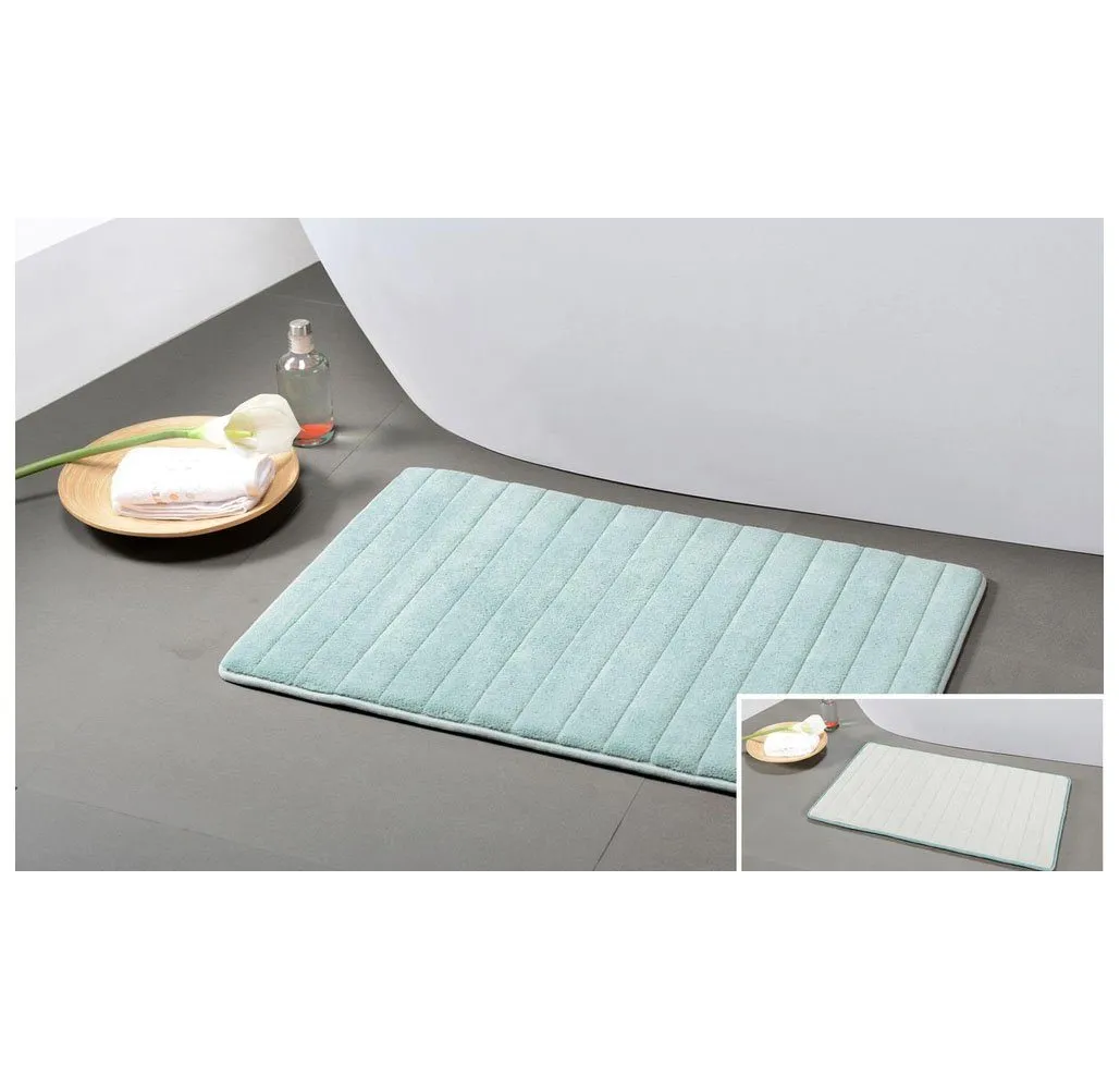 Reversible Two-Color Memory Foam Bath Mat