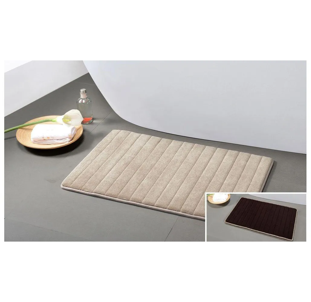 Reversible Two-Color Memory Foam Bath Mat