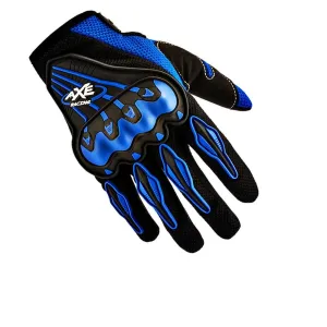 R.J.VON AXE Bike Riding Hand Gloves Full Finger (Blue)