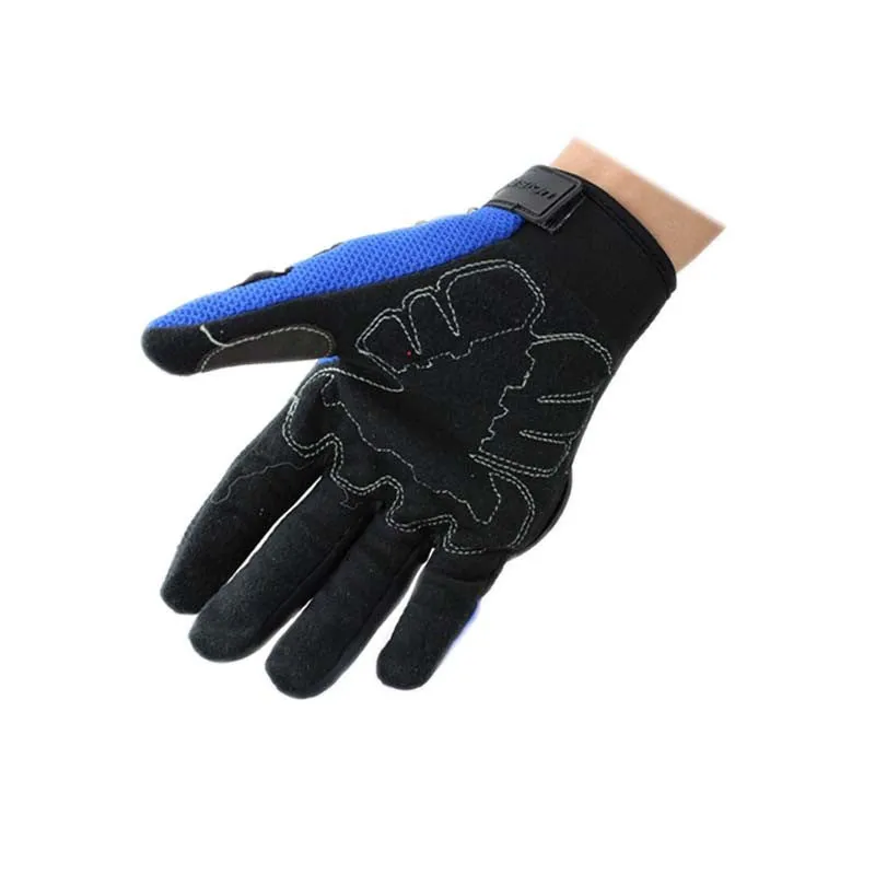 R.J.VON AXE Bike Riding Hand Gloves Full Finger (Blue)