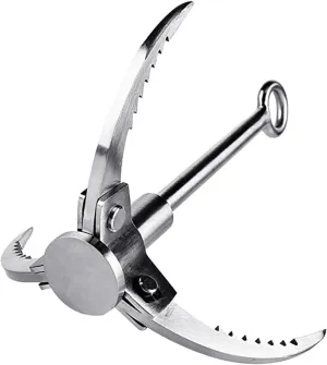 Rock Climbing Hook Flying Claw Grappling Hook Survival Hook Steel Outdoor Claw Tool Climbing Grappling Hook