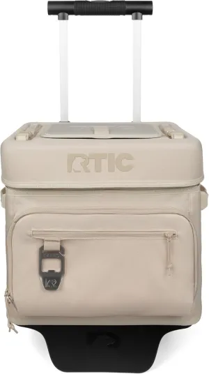 RTIC 40 Can Everyday Wheeled Cooler, Soft Sided Insulated Portable Rolling Collapsible Cooler Bag with Wheels and Handle for Outdoor, Beach, Camping, Sports, Travel, Leakproof