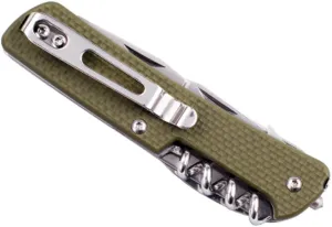 Ruike Small Camping Knife Kit Multitools 15 in1 EDC Folding Tactical Pocket Knife for Men Women Gifts mini Hiking Gear 17c27 Cool Steel Multipurpose Utility Screwdriver Wood Saw Set M32-G