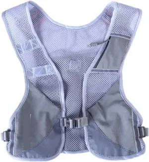 Running Vest Reflective Night Running Vest Backpack Harness Water Bottle Trail Running Marathon Hiking Hydration Backpack Pack Bags for Running (Grey )
