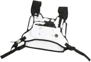 SAFIGLE Outdoor Multi-function Chest Rig Pack Mobile Phone Storage Backpack for Hiking Running and Riding Shoulder Straps White