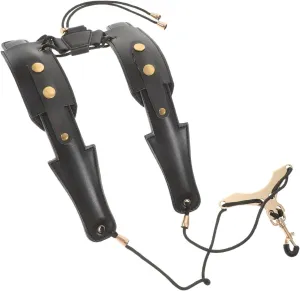 Saxophone Harness Strap Padded Durable Sax Neck Strap for Alto Tenor Saxophones Comfortable Neck Pressure for Long Practice and Performances