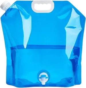 SBTRKT 5/10L Camping Water Bag Portable Folding Water Bucket Large Water Container Outdoor Travel Collapsible Pouch Can Camping Supplie (Color : Normal 5L Blue)