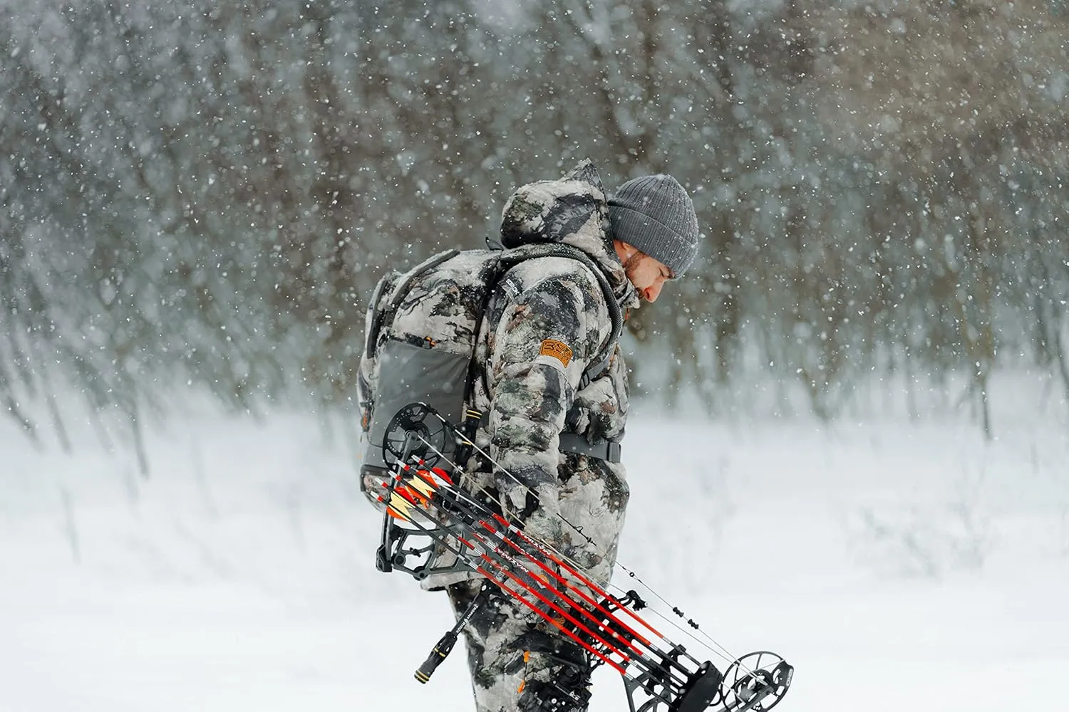 ScentLok BE:1 Divergent Wind Resistant and Water Repellent Late Season Camo Hunting Jacket with Primaloft Gold Insulation