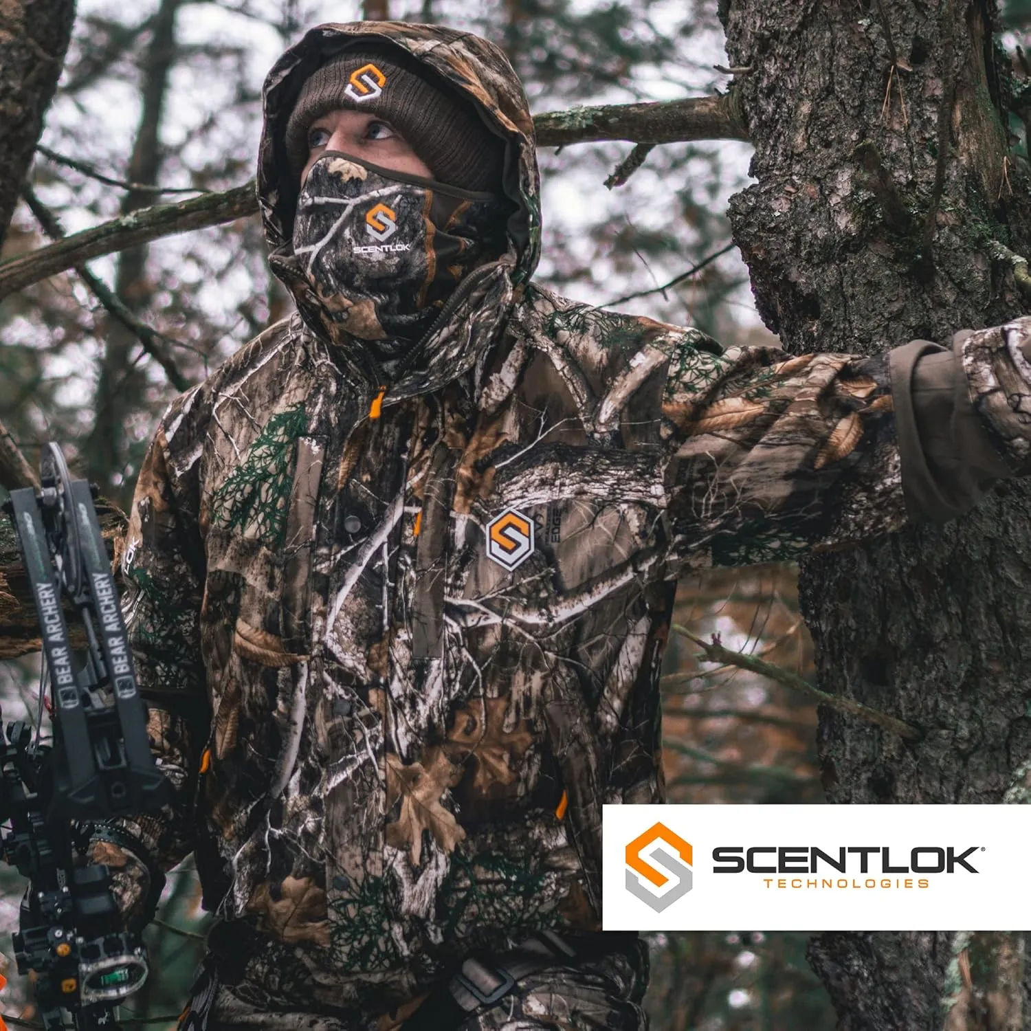 ScentLok Morphic V2 3-in-1 Waterproof and Windproof Camo Hunting Jacket With Removable Vest