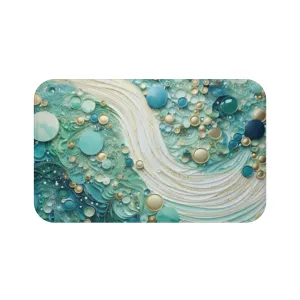 Seafoam Bubbles Memory Foam Bath Mat