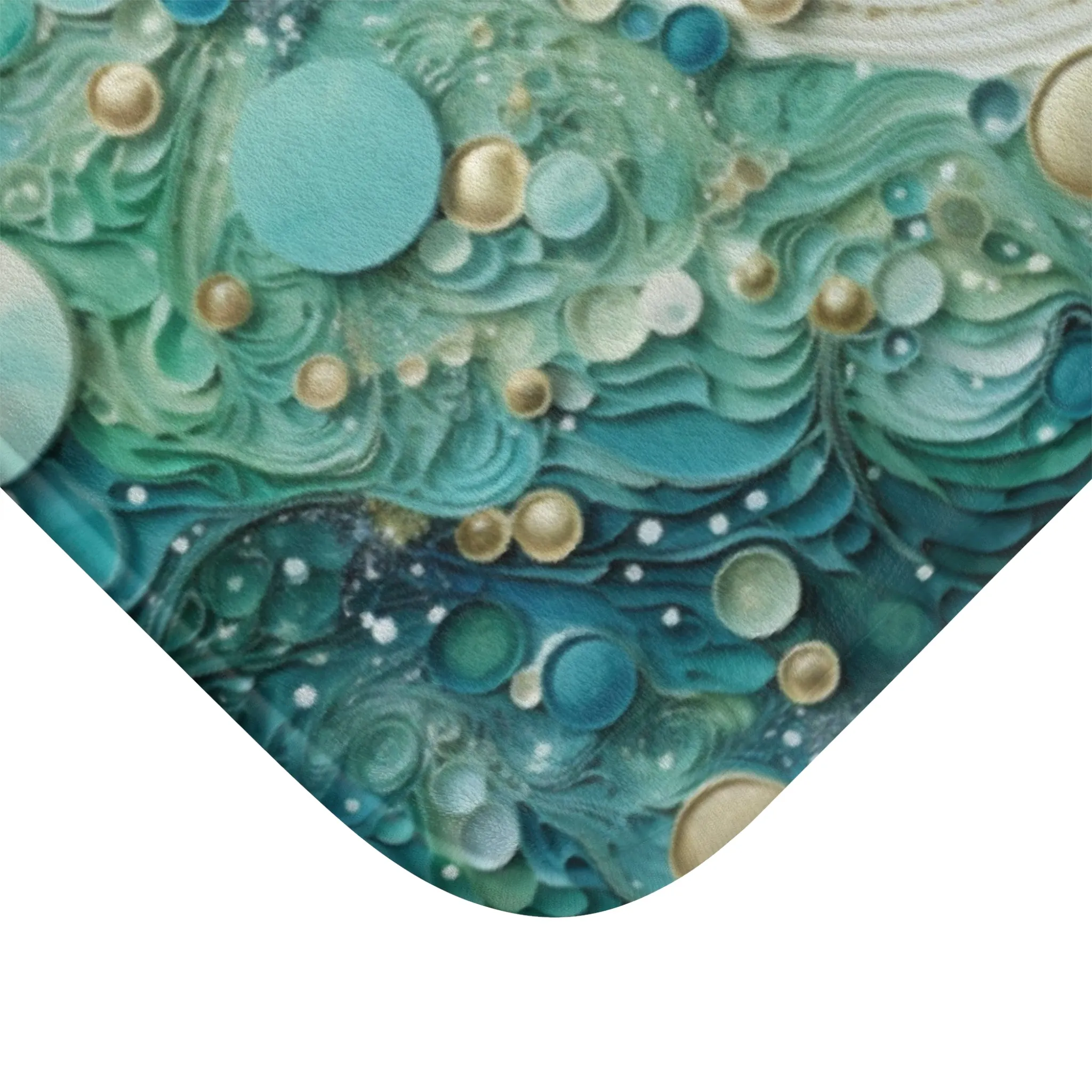 Seafoam Bubbles Memory Foam Bath Mat