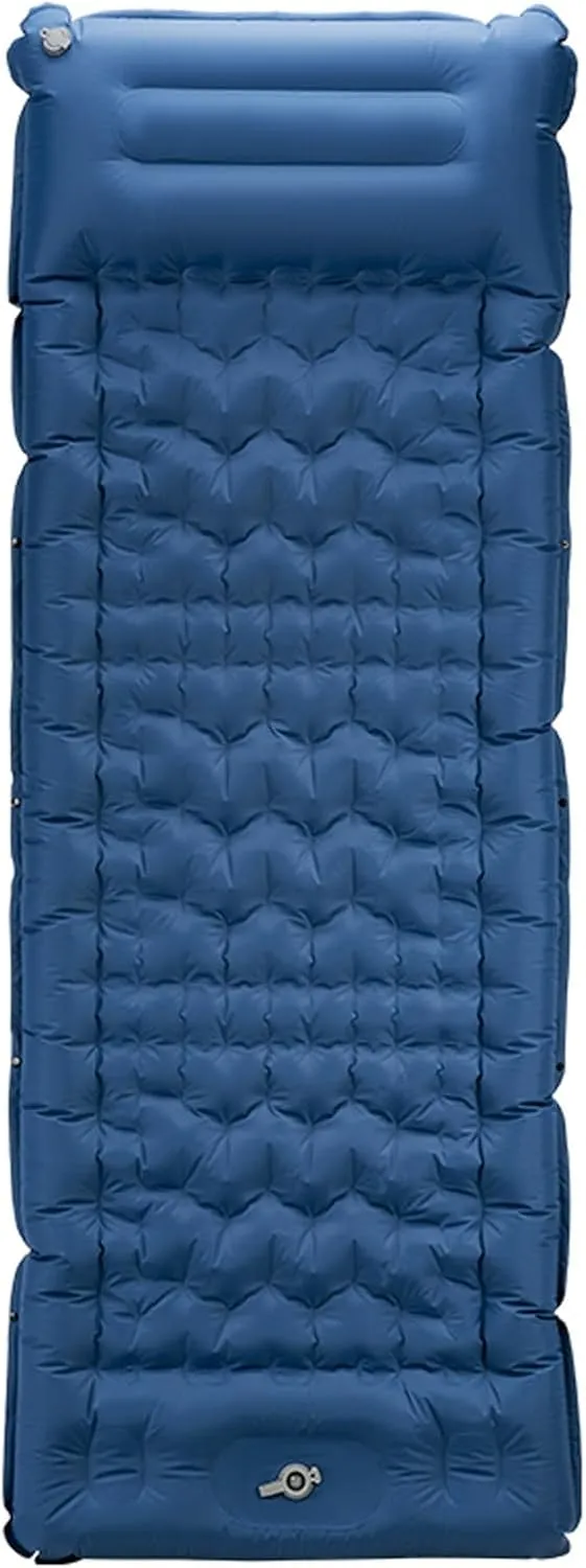 Self-Inflating Mattress, Outdoor Sleeping mat, Camping Tent Sleeping mat, Portable Double Mattress.(Blue)