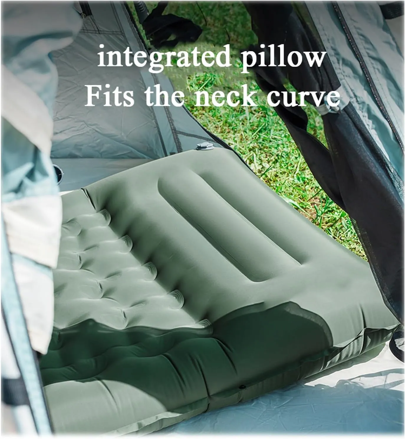 Self-Inflating Mattress, Outdoor Sleeping mat, Camping Tent Sleeping mat, Portable Double Mattress.(Blue)