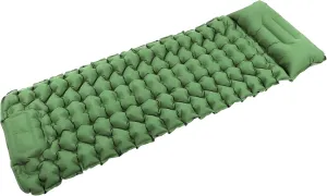 Self Inflating Pads, Foot Pump Portable Mattress Camping Sleeping Mat with Pillow for Outdoor Hiking Backpacking (Green)