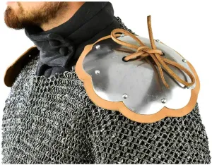Shoulder Rondells - Mountable for Chainmail and Padded Armor Medieval Shoulder Plate Harness