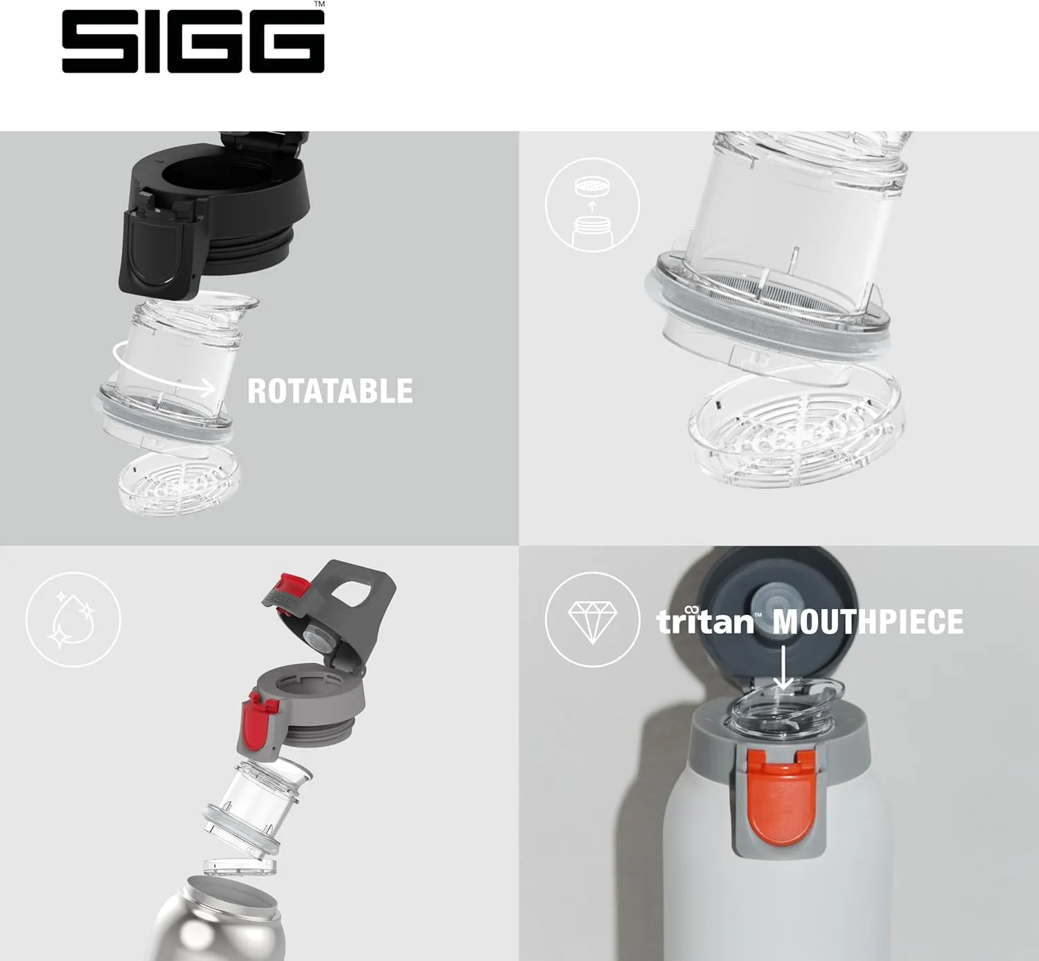 SIGG - Insulated Flask - Thermo Hot & Cold ONE Light - Fruit Filter- BPA-Free - Stainless Steel - 19 Oz