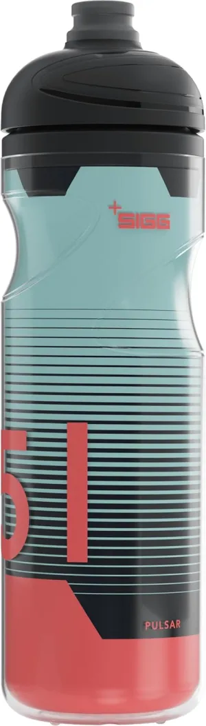 SIGG - Soft Bike Water Bottle - Pulsar Therm Frost - Insulated - Squeezable - Dishwasher Safe - Lightweight - Leakproof - BPA Free - Sports Bottle with SureSnap® Valve - Pink - Aqua - 22 Oz