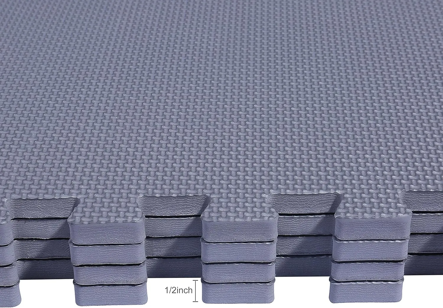Signature Fitness Puzzle Exercise Mat with EVA Foam Interlocking Tiles