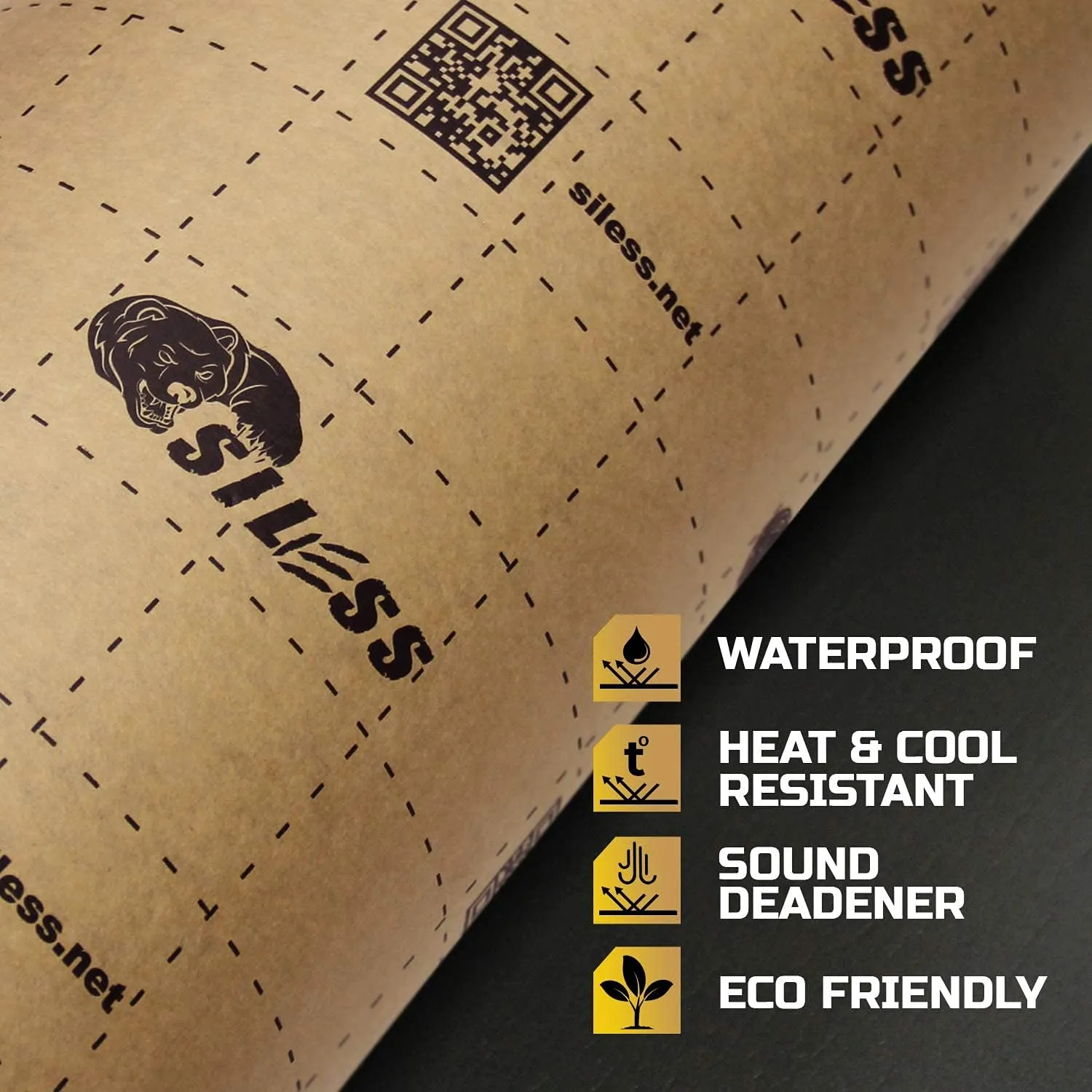 Siless Liner 314 mil 18 sqft Sound Deadening mat - Sound Deadener Mat - Car Sound Dampening Material - Sound dampener - Sound deadening Material Sound Insulation - Car Sound deadening