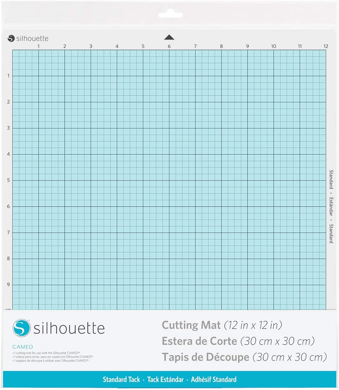 Silhouette America - CUT-MAT-12-3T-2PACK Cameo Cutting Mat, Standard Tack 2 Pack