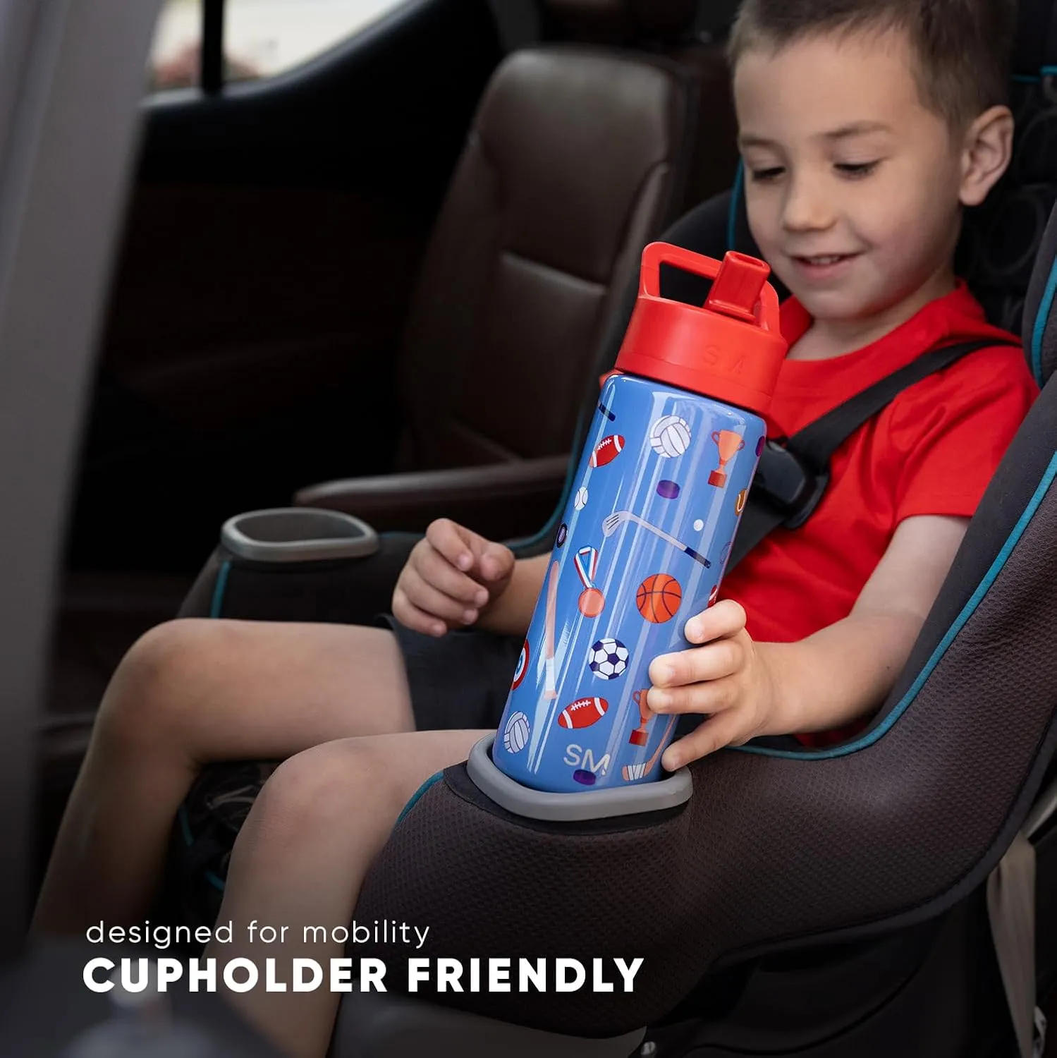 Simple Modern Kids Summit Water Bottle with Straw Lid | Bluey 18oz Stainless Steel Cup Insulated Tumbler for Girls, Boys, School | Bluey Checkmate