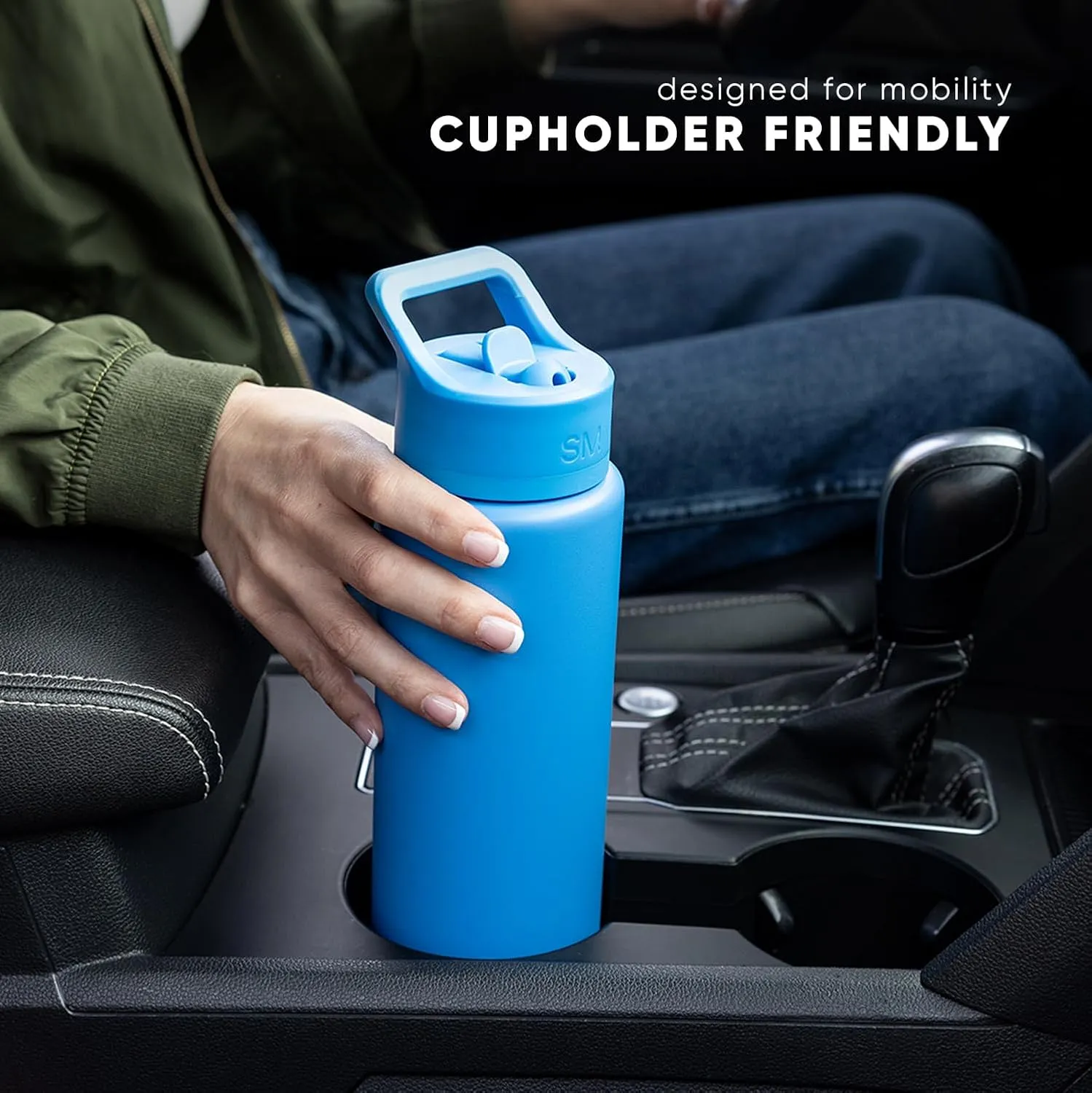 Simple Modern Water Bottle with Straw Lid | Vacuum Insulated Stainless Steel Metal Thermos | Reusable Leak Proof BPA-Free Flask for Sports Gym | Summit Collection | 30oz, Almond Birch