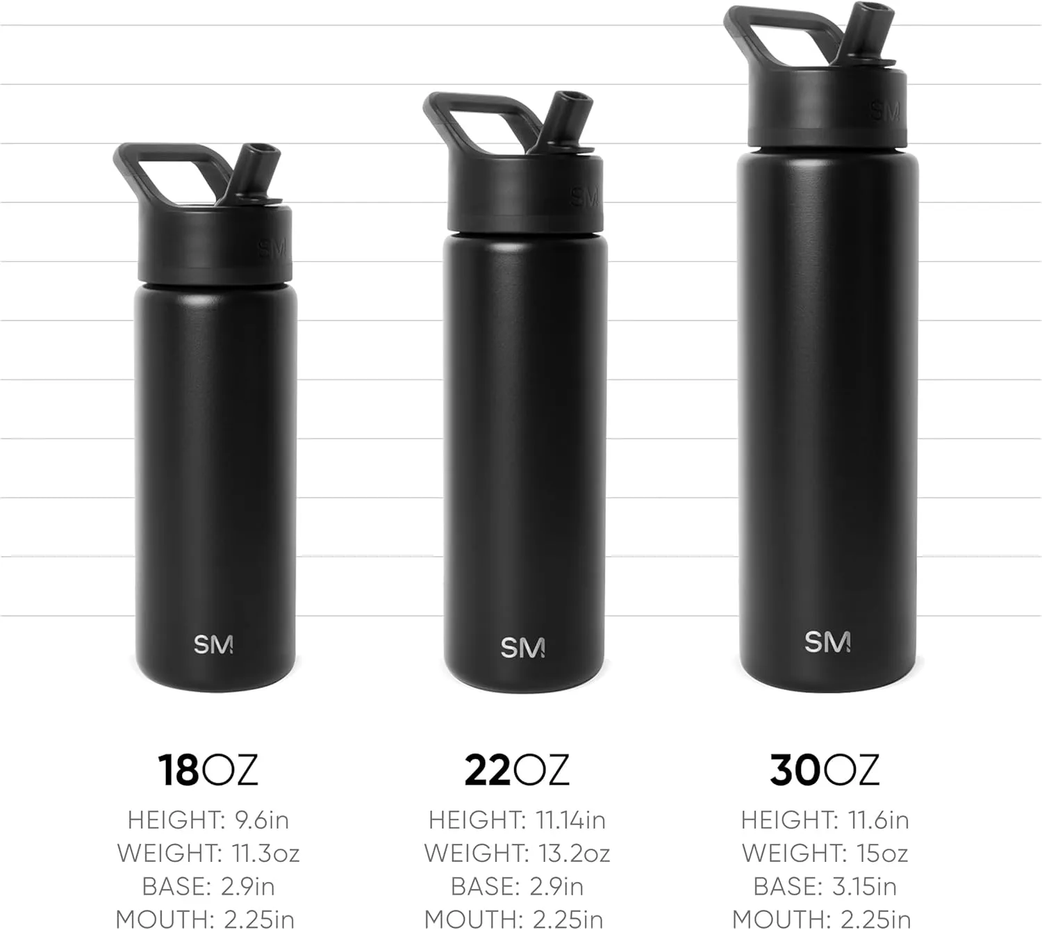 Simple Modern Water Bottle with Straw Lid | Vacuum Insulated Stainless Steel Metal Thermos | Reusable Leak Proof BPA-Free Flask for Sports Gym | Summit Collection | 30oz, Almond Birch