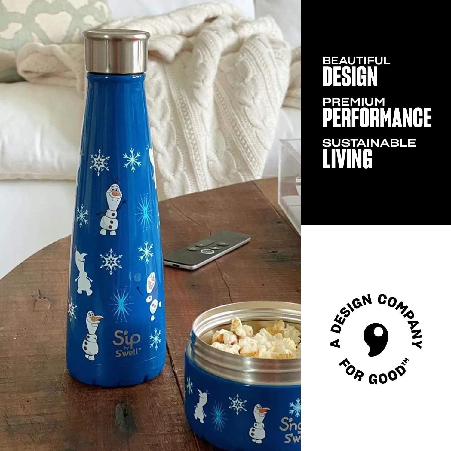 S'ip by S'well Stainless Steel Water Bottle - 10 Fl Oz - Trusty Sidekick - Double-Layered Vacuum-Insulated Containers Keeps Drinks Cold for 18 Hours and Hot for 8 - BPA-Free Travel Water Bottle