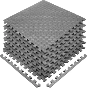 Sivan Health and Fitness Puzzle Exercise Mat EVA Foam Interlocking Tiles