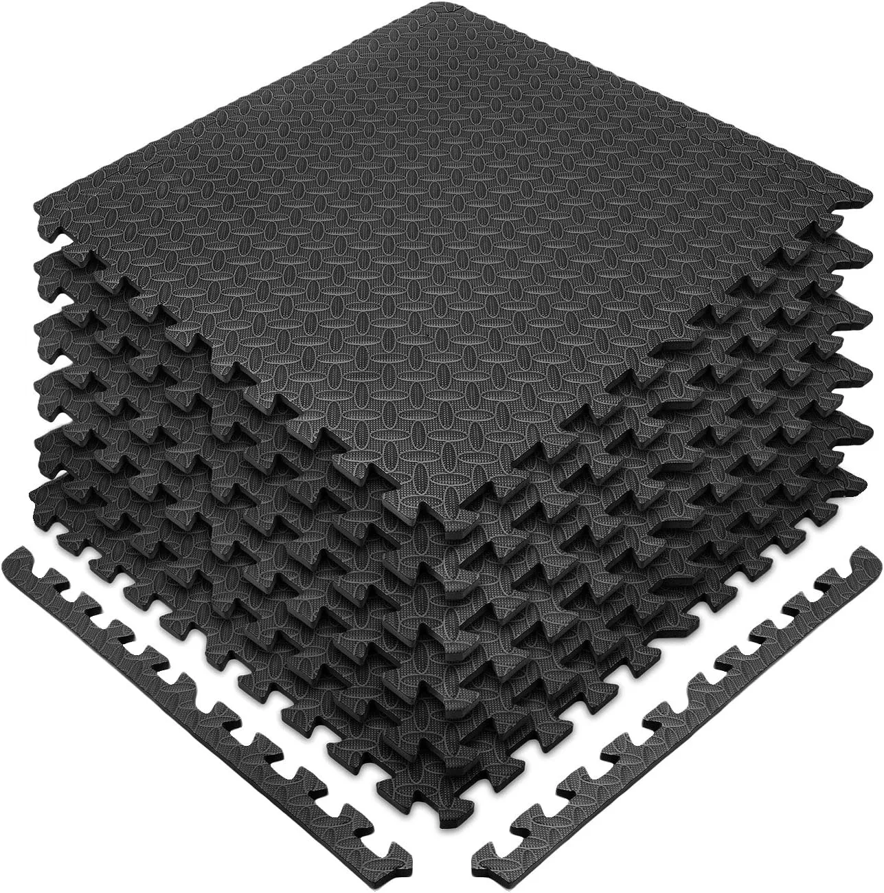 Sivan Health and Fitness Puzzle Exercise Mat EVA Foam Interlocking Tiles