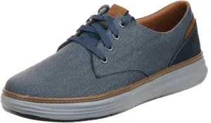 Skechers Ederson Men's Moreno Canvas Oxford Shoe, Blue, 15