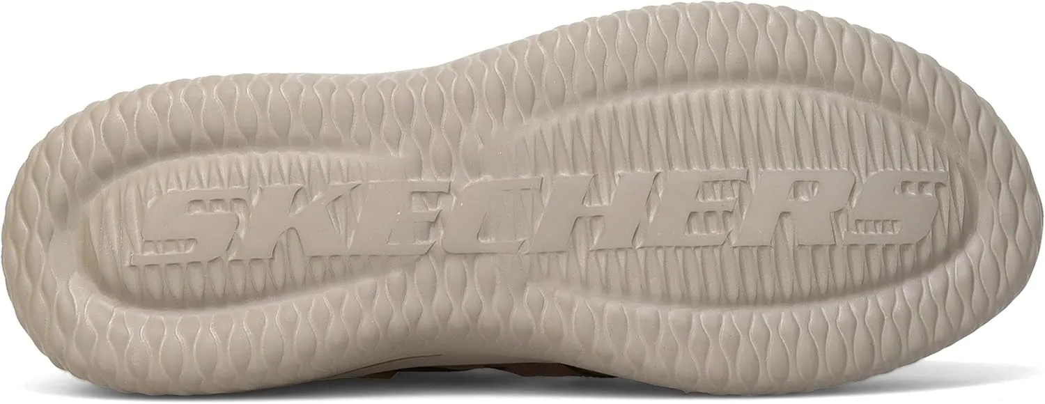 Skechers Men's Delson 3.0 Ezra Leather Bungee Lace Slip-On