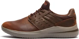 Skechers Men's Delson 3.0 Ezra Leather Bungee Lace Slip-On