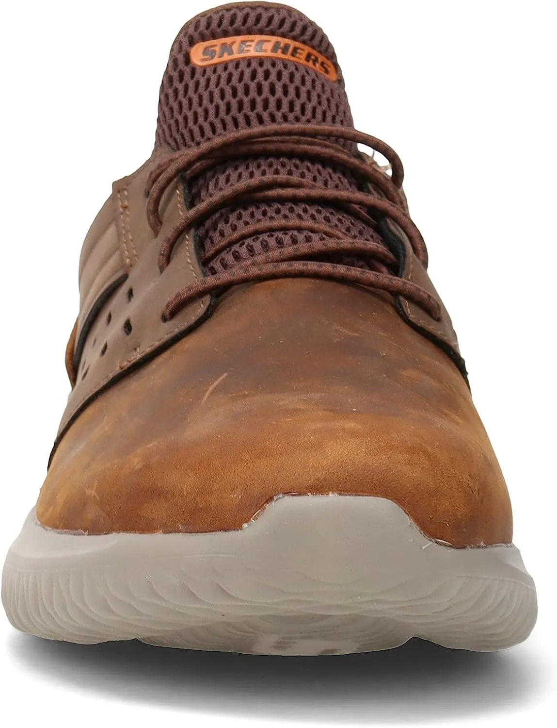 Skechers Men's Delson 3.0 Ezra Leather Bungee Lace Slip-On