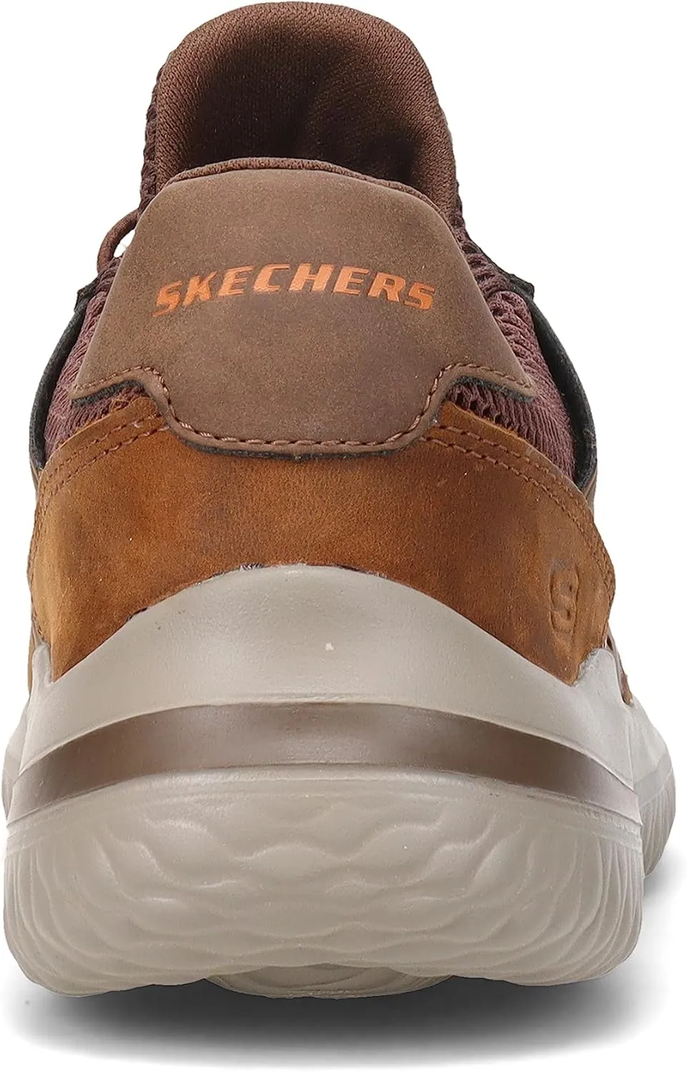 Skechers Men's Delson 3.0 Ezra Leather Bungee Lace Slip-On
