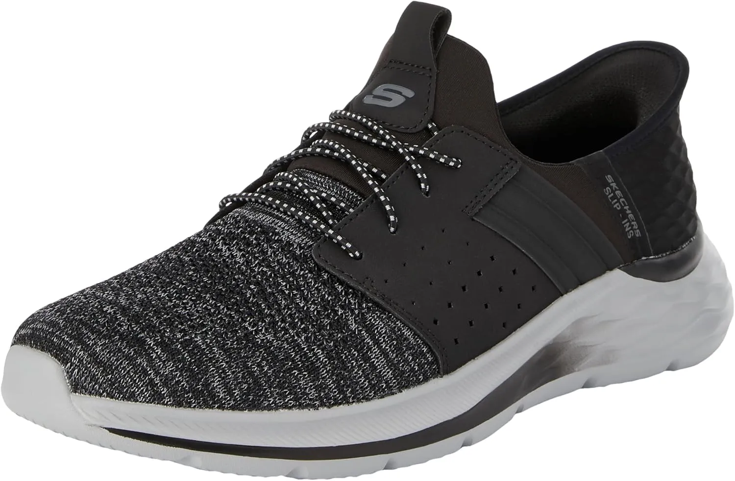 Skechers Men's Garner-Newick 210803 Low Profile Bungee Lace Slip-Ins