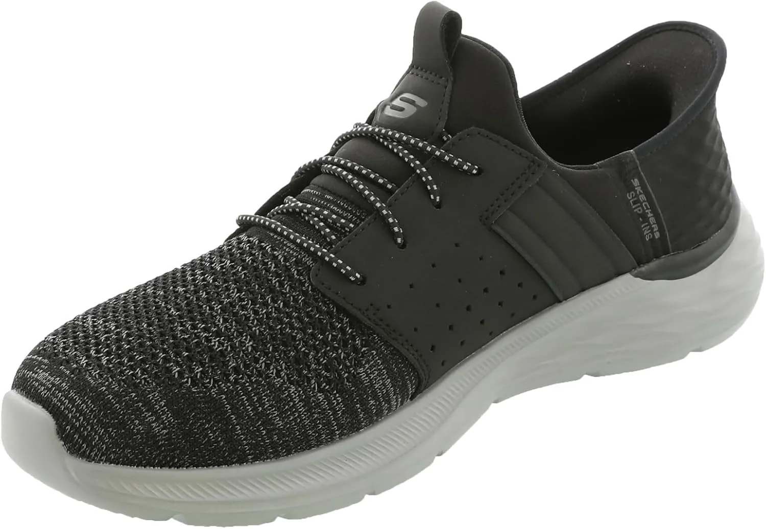 Skechers Men's Garner-Newick 210803 Low Profile Bungee Lace Slip-Ins